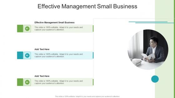 Effective Management Small Business In Powerpoint And Google Slides Cpb
