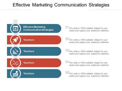 Effective marketing communication strategies ppt powerpoint presentation layouts examples cpb
