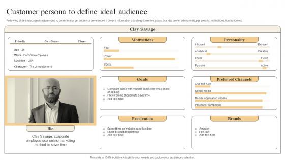 Effective Marketing Strategies Customer Persona To Define Ideal Audience