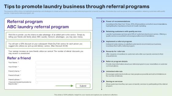 Effective Marketing Strategies Tips To Promote Laundry Business Through Referral Programs