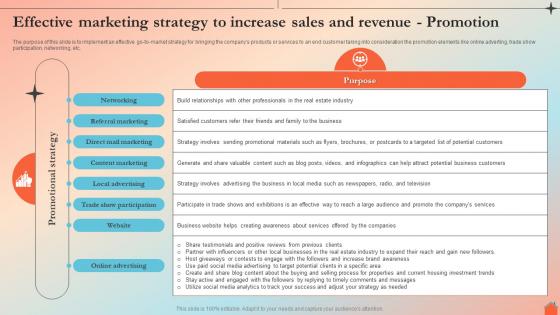 Effective Marketing Strategy To Increase Sales Real Estate Agency BP SS