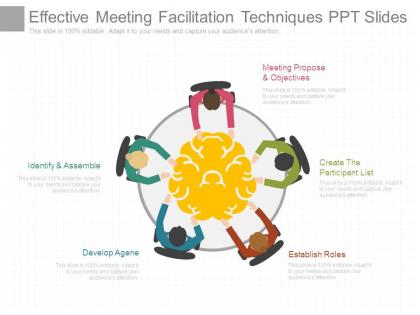 Effective meeting facilitation techniques ppt slides