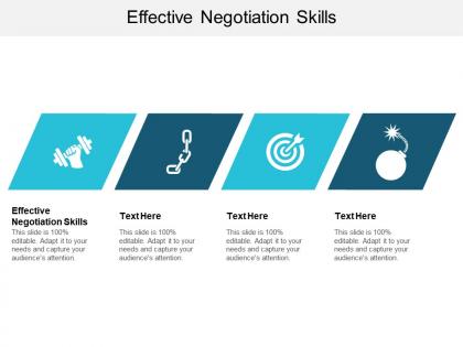 Effective negotiation skills ppt powerpoint presentation model mockup cpb