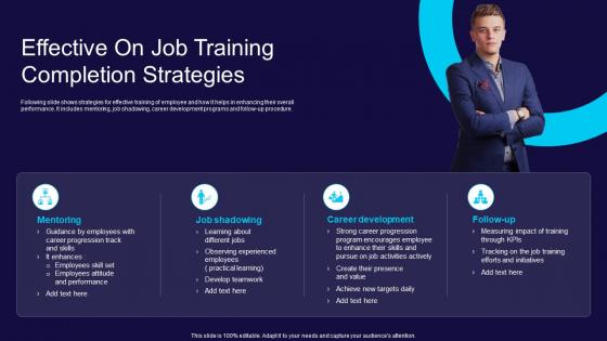 Effective On Job Training Completion Strategies