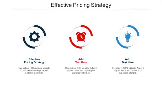 Effective Pricing Strategy Ppt Powerpoint Presentation Layouts Template Cpb