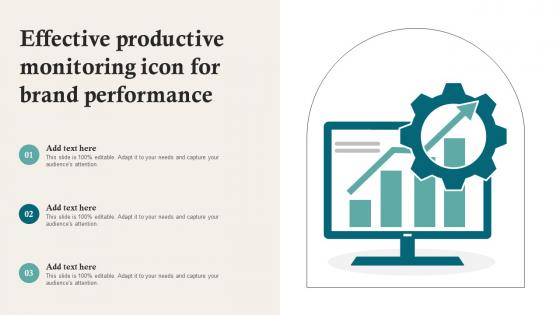 Effective Productive Monitoring Icon For Brand Performance