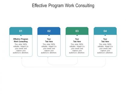 Effective program work consulting ppt powerpoint presentation icon deck cpb