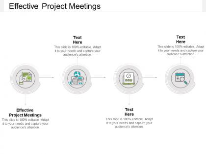 Effective project meetings ppt powerpoint presentation infographics clipart cpb