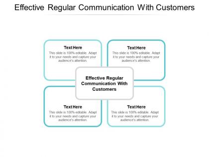 Effective regular communication with customers ppt powerpoint presentation gallery portfolio cpb