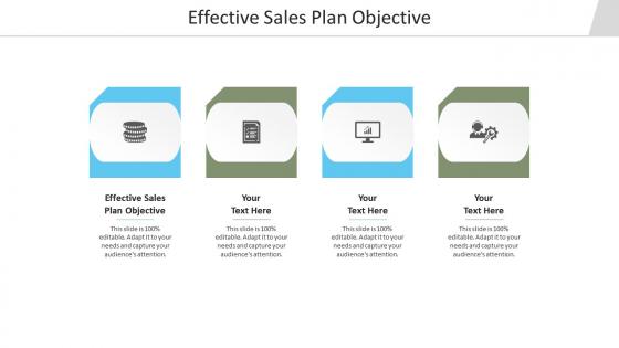Effective sales plan objective ppt powerpoint presentation infographics slide download cpb