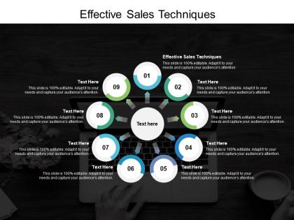 Effective sales techniques ppt powerpoint presentation layouts sample cpb