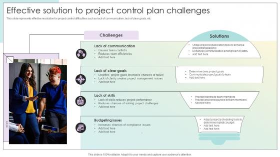 Effective Solution To Project Control Plan Challenges