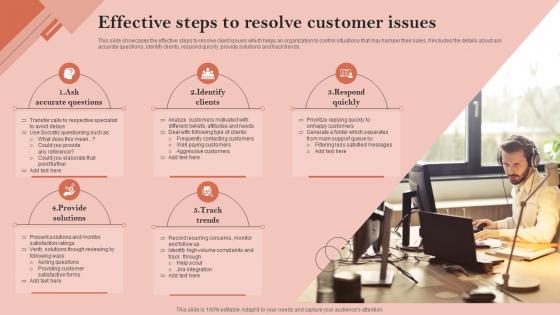 Effective Steps To Resolve Customer Issues