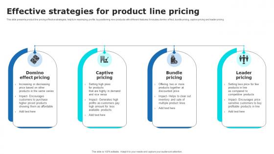 Effective Strategies For Product Line Pricing