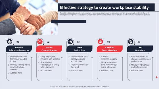 Effective Strategy To Create Workplace Stability