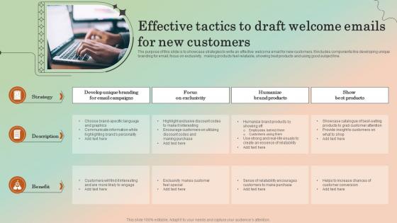 Effective Tactics To Draft Welcome Emails For New Customers