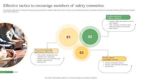 Effective Tactics To Encourage Members Of Safety Committee