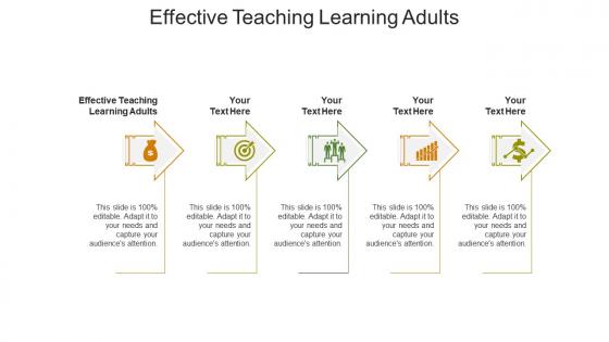 Effective teaching learning adults ppt powerpoint presentation slides deck cpb