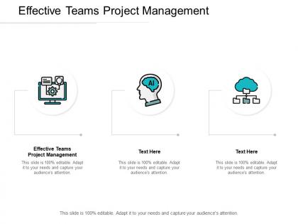 Effective teams project management ppt powerpoint presentation icon cpb
