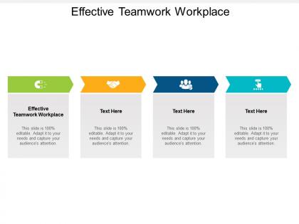Effective teamwork workplace ppt powerpoint presentation layouts aids cpb