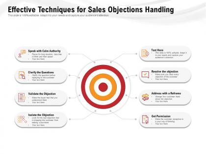 Effective techniques for sales objections handling