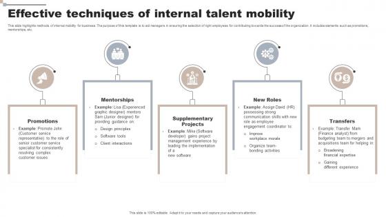 Effective Techniques Of Internal Talent Mobility