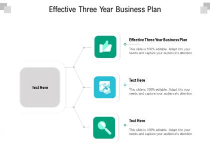 Effective three year business plan ppt powerpoint presentation infographic template microsoft cpb