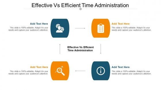 Effective Vs Efficient Time Administration Ppt Powerpoint Presentation Icon Design Ideas Cpb