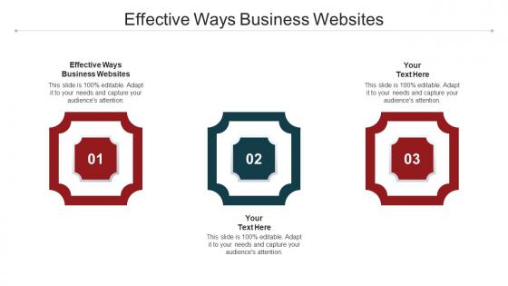 Effective Ways Business Websites Ppt Powerpoint Presentation Graphics Cpb
