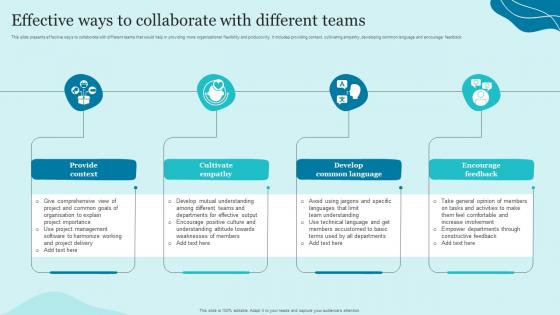 Effective Ways To Collaborate With Different Teams