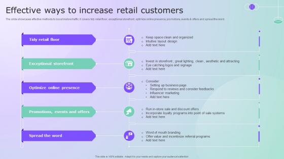 Effective Ways To Increase Retail Customers