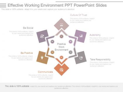 Effective working environment ppt powerpoint slides