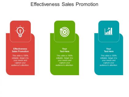 Effectiveness sales promotion ppt powerpoint presentation show format cpb