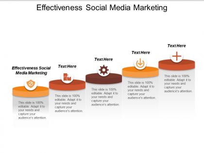 Effectiveness social media marketing ppt powerpoint presentation gallery example cpb