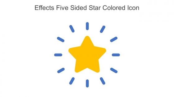 Effects Five Sided Star Colored Icon In Powerpoint Pptx Png And Editable Eps Format