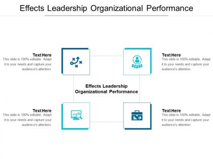 Effects leadership organizational performance ppt powerpoint presentation icon visuals cpb