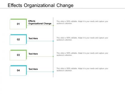 Effects organizational change ppt powerpoint presentation inspiration styles cpb