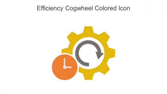 Efficiency Cogwheel Colored Icon In Powerpoint Pptx Png And Editable Eps Format