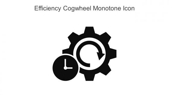 Efficiency Cogwheel Monotone Icon In Powerpoint Pptx Png And Editable Eps Format