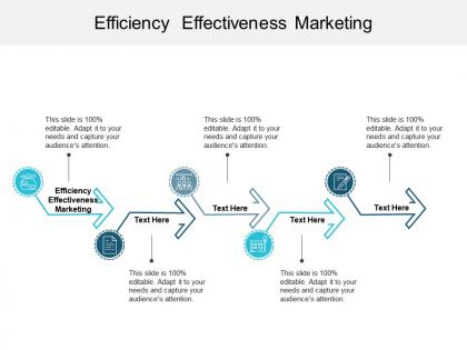 Efficiency effectiveness marketing ppt powerpoint presentation file slides cpb
