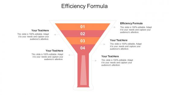 Efficiency formula ppt powerpoint presentation ideas picture cpb