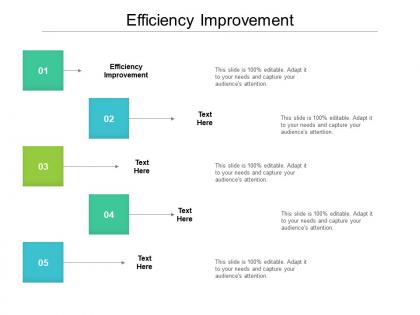 Efficiency improvement ppt powerpoint presentation gallery slides cpb