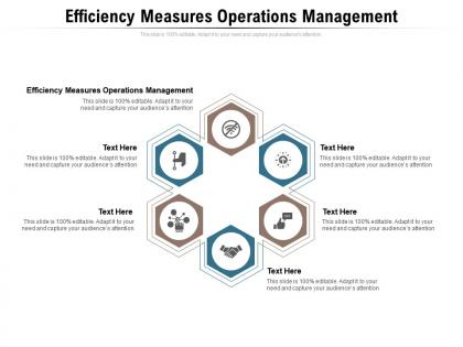 Efficiency measures operations management ppt powerpoint presentation slides background images cpb