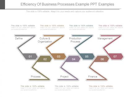 Efficiency of business processes example ppt examples