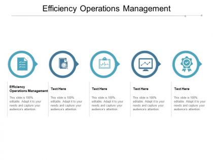 Efficiency operations management ppt powerpoint presentation icon layouts cpb