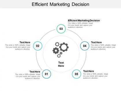 Efficient marketing decision ppt powerpoint presentation file layout cpb