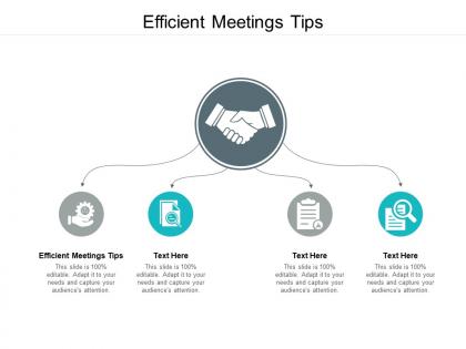 Efficient meetings tips ppt powerpoint presentation ideas format ideas cpb