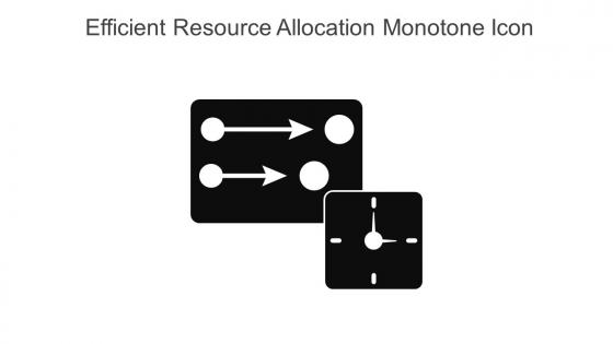 Efficient Resource Allocation Monotone Icon In Powerpoint Pptx Png And Editable Eps Format
