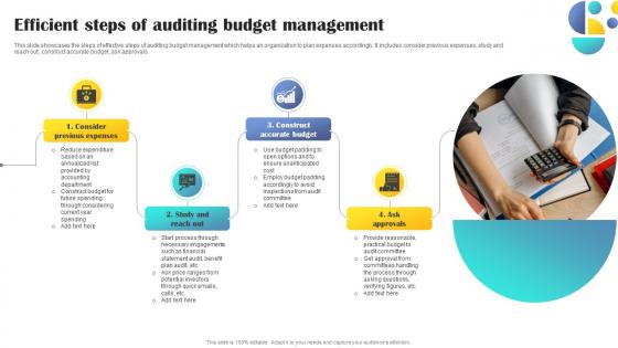 Efficient Steps Of Auditing Budget Management