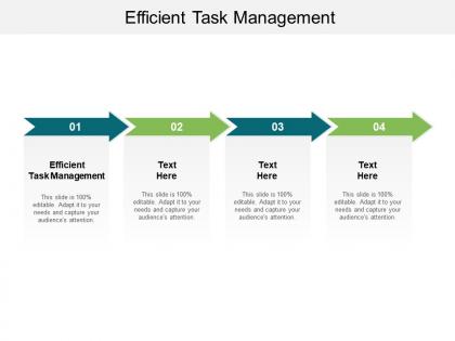 Efficient task management ppt powerpoint presentation inspiration microsoft cpb